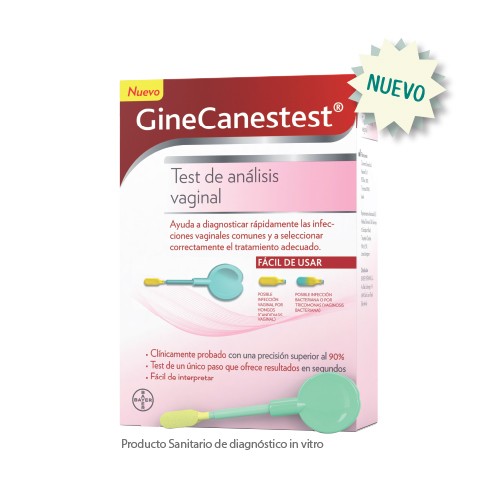 Ginecanestest Test rápido de análisis y detección de enfermedades vaginales tales como vaginosis bacteriana vulvovaginitis por candida cistitis 