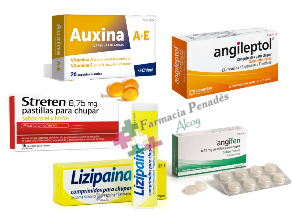 pastillas para el dolor de garganta