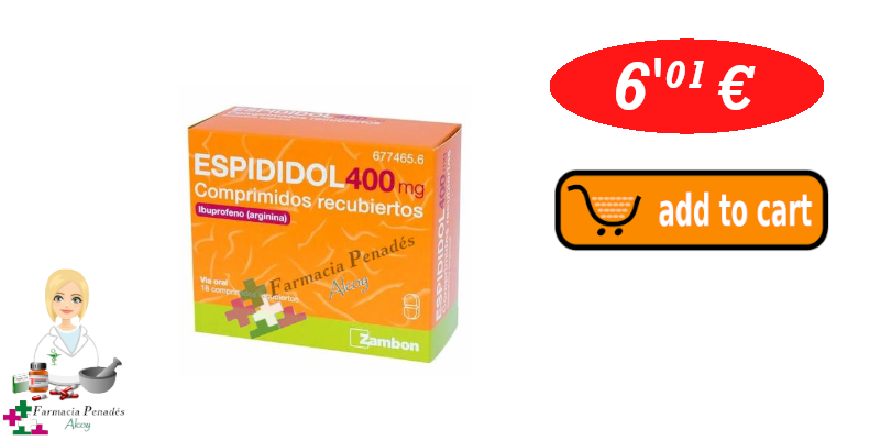 espididol 400-mg 12 comp ibuprofeno para fascitis dolor inflamacion epitrocleitis y epicondilitis compralo en farmaciapenadesalcoy